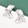 304 Stainless Steel Nuggets Stud Earrings EJEW-K268-77P-1