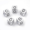 Plated Acrylic Beads PB43C9308-G-01-1