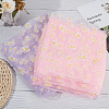 4 Yard Daisy Pattern Nylon Mesh Fabric AJEW-WH0314-459B-5