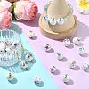 30Pcs 5 Styles UV Plating Iridescent Acrylic Beads OACR-SZ0001-91-5