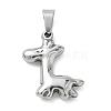 304 Stainless Steel Pendants STAS-B141-02B-P-1