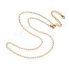 304 Stainless Steel Necklaces NJEW-E080-09G-1