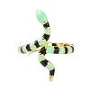 Snake Real 18K Gold Plated Cuff Rings for Women KK-C220-07G-2