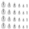 Unicraftale 36Pcs 6 Style 304 Stainless Steel Cord Ends STAS-UN0021-11P-1