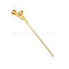 Alloy Hair Stick Findings FIND-WH0092-57G-2