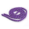 Painted Glass Bead Strands DGLA-S071-8mm-52-3