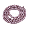 Opaque Solid Color Imitation Jade Glass Beads Strands LS-EGLA-A044-P3mm-D13-2
