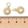 Brass Micro Pave Cubic Zirconia Pendants KK-D386-16G-01-3