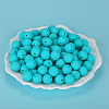 Round Silicone Focal Beads SI-JX0046A-01-2