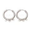 304 Stainless Steel Huggie Hoop Earring Findings STAS-D183-03B-P-1