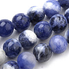 Natural South Africa Sodalite Beads Strands G-S259-35-6mm-1