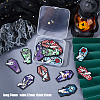 16Pcs 8 Styles Opaque Printed Acrylic Pendants SACR-HY0001-04-4