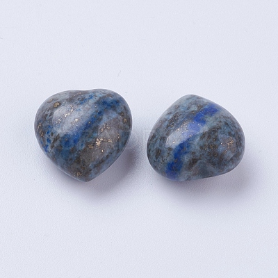 Natural Lapis Lazuli Heart Love Stones DJEW-P009-02A-1