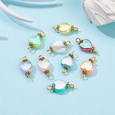 Eco-Friendly Transparent Acrylic Links Connectors PALLOY-JF00750-02-1