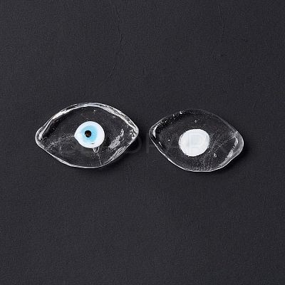 Handmade Evil Eye Lampwork Cabochons LAMP-F025-06A-1