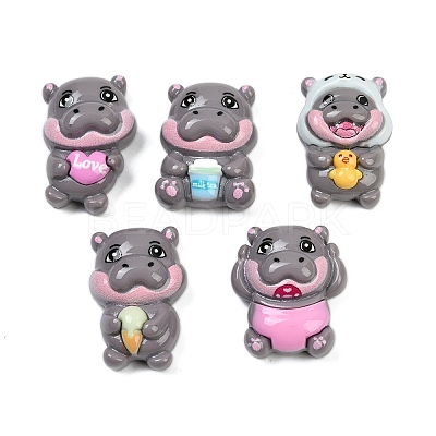 Cute Opaque Resin Cabochons CRES-C016-04-1