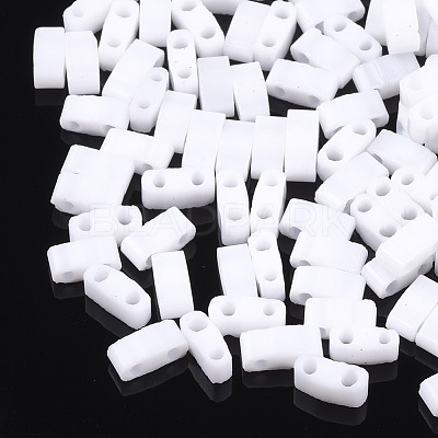 2-Hole Opaque Glass Seed Beads SEED-S023-05B-1