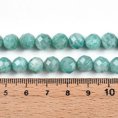 Natural Amazonite Beads Strands G-S345-8mm-25-1