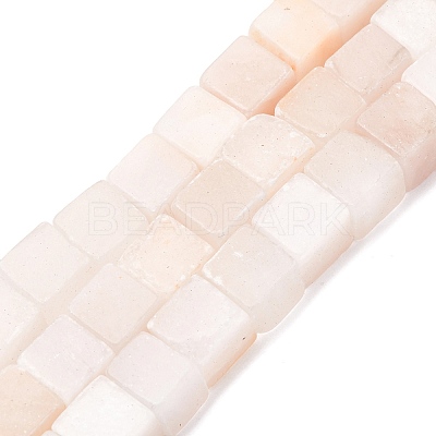 Natural Selenite Beads Strands G-B155-C08-8x8mm-1