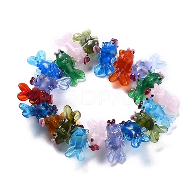 Handmade Lampwork Bumpy Beads LAMP-F020-33A-1