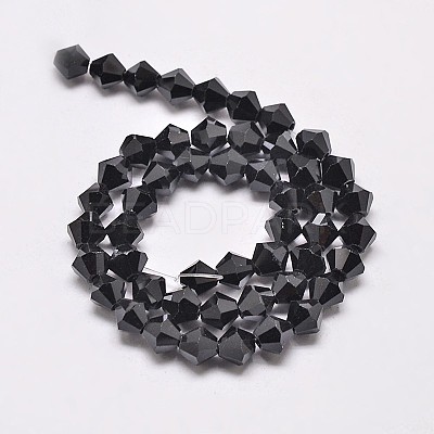Imitate Austrian Crystal Bicone Glass Beads Strands GLAA-F029-3x3mm-02-1