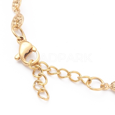 PVD Vacuum Plating 304 Stainless Steel Link Bracelets X-BJEW-O185-03G-1