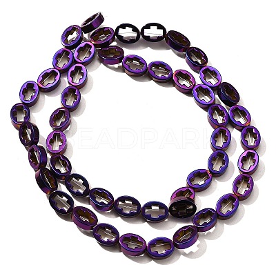 Electroplated Synthetic Non-magnetic Hematite Beads Strands G-L613-Z01-01C-1