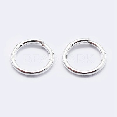 925 Sterling Silver Saw Cut Open Jump Rings STER-F036-02S-1x7mm-1