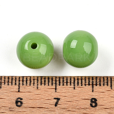 Opaque Solid Color Glass Beads X1-GLAA-N007-10mm-A11-1