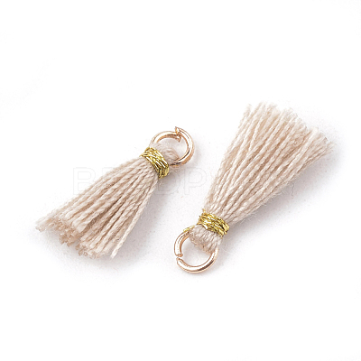 Polycotton(Polyester Cotton) Tassel Pendant Decorations X-FIND-S281-25-1