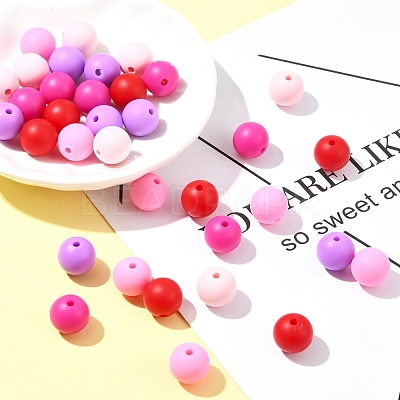 35Pcs Food Grade Eco-Friendly Silicone Focal Beads SIL-FS0001-22D-1