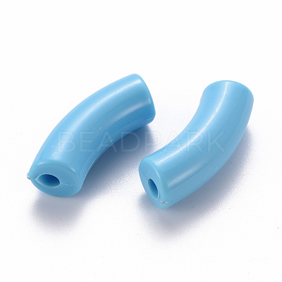 Opaque Acrylic Beads MACR-S372-001B-S012-1