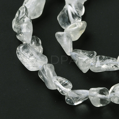 Natural Green Quartz Beads Strands G-P497-01C-67-1