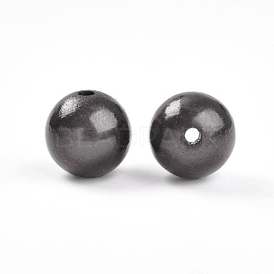 Spray Painted Acrylic Beads MACR-Q154-10mm-N05-1