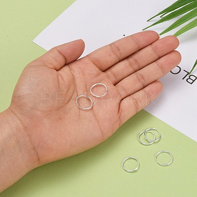 925 Sterling Silver Hoop Earring Findings STER-E062-05B-S-1