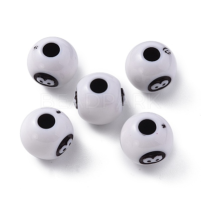 Opaque Acrylic Beads OACR-P007-69-1
