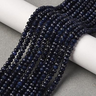 Dyed Natural Malaysia Jade Rondelle Beads Strands G-E316-2x4mm-16-1