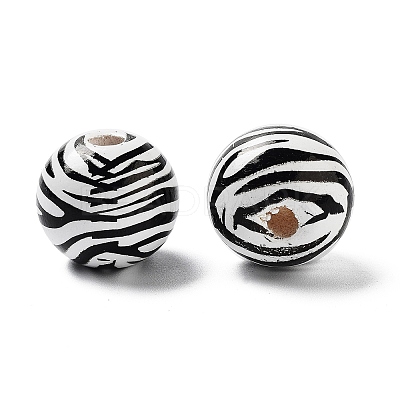 Wood European Beads WOOD-M011-03B-1