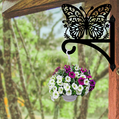 Iron Hanging Plant Hanger Bracket HJEW-WH0095-038-1