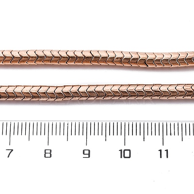 Electroplated Non-magnetic Hematite Beads Strands G-P571-E01-01-1