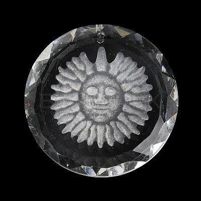 Transparent Glass Pendants GLAA-Q090-03-1