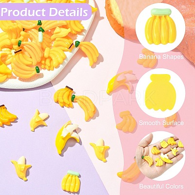 60Pcs 6 Styles Opaque Resin Cabochos RESI-CJ0005-11-1