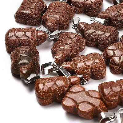 Synthetic Goldstone Pendants G-B127-06P-11-1