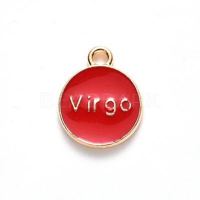 Alloy Enamel Pendants ENAM-S124-01A-07B-1