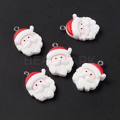 Christmas Theme Opaque Resin Pendants LS-X-FIND-E025-14-1