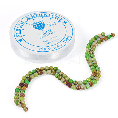 DIY Natural Regalite/Imperial Jasper/Sea Sediment Jasper Beads Bracelets Making KIts DIY-TA0002-69D-1