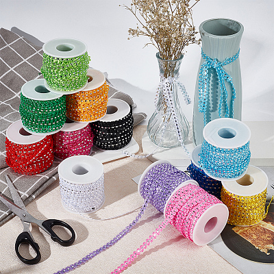 25M Metallic Yarn Lace Ribbons OCOR-GF0003-09I-1