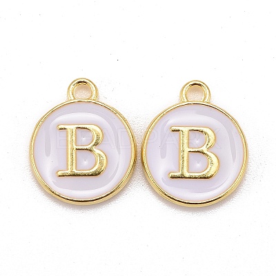 Golden Plated Alloy Charms LS-ENAM-S118-01B-1