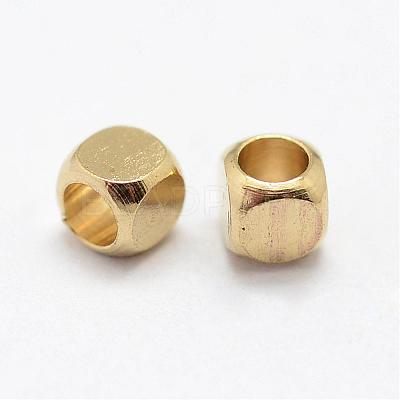 Brass Spacer Beads KK-P095-30-B-1