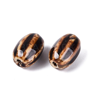 Vintage Handmade Porcelain Beads PORC-Q006-10G-1